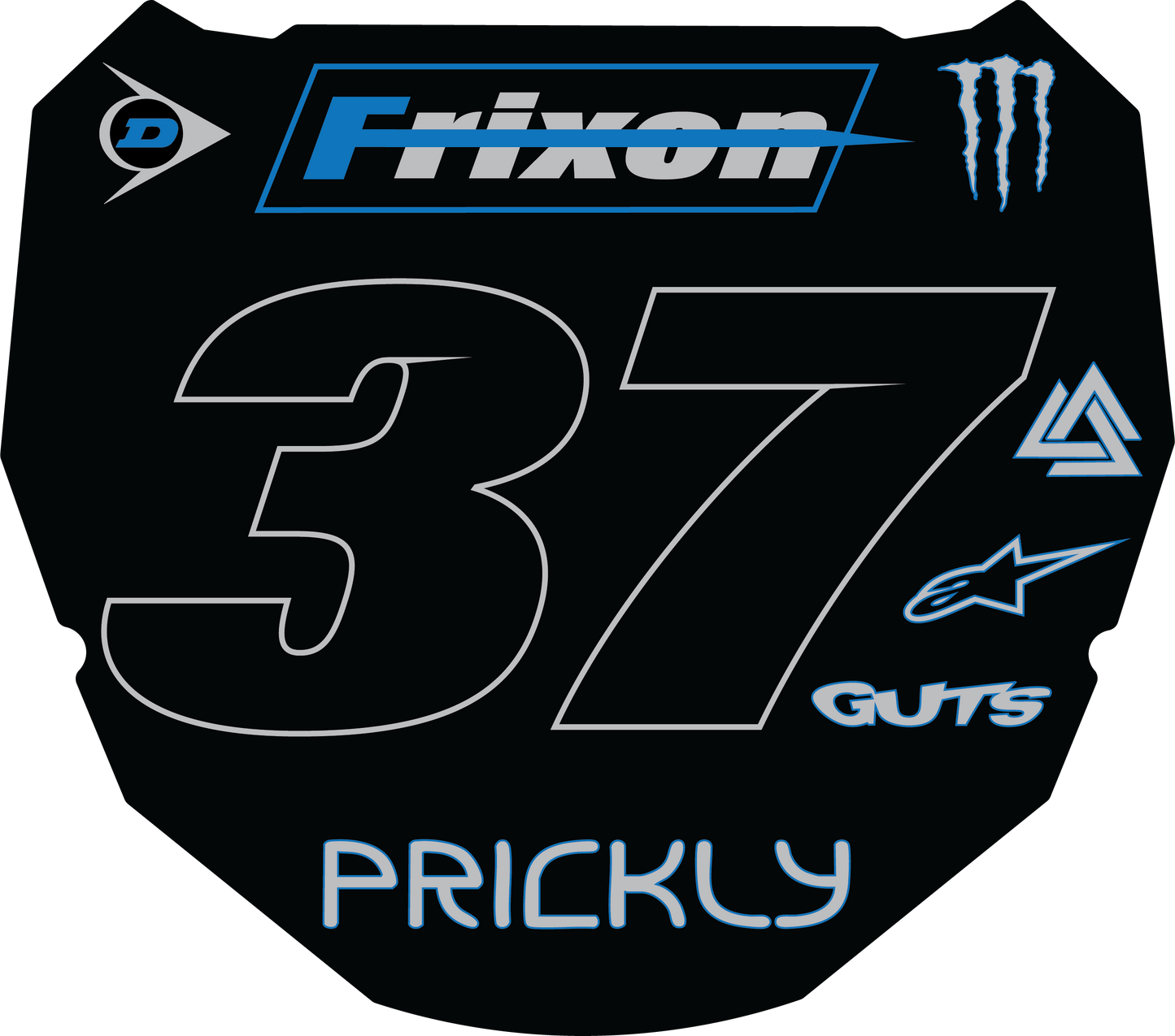 Frixon Custom Odi Plate Decal With 2 Mini Plates